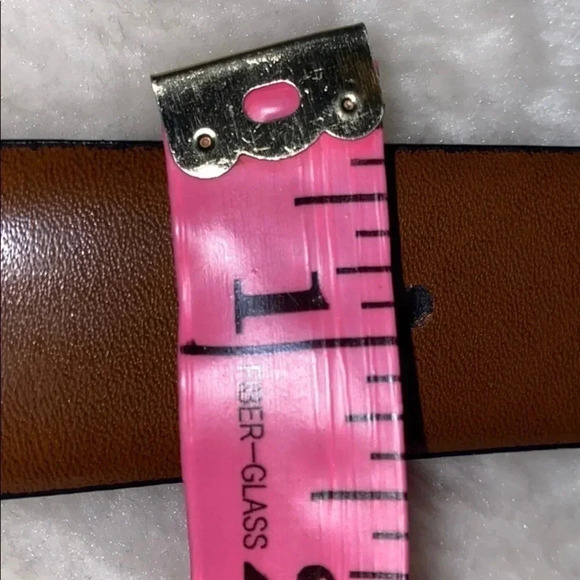 Genuine Leather Tan black Men’s belt - Picture 6 of 7